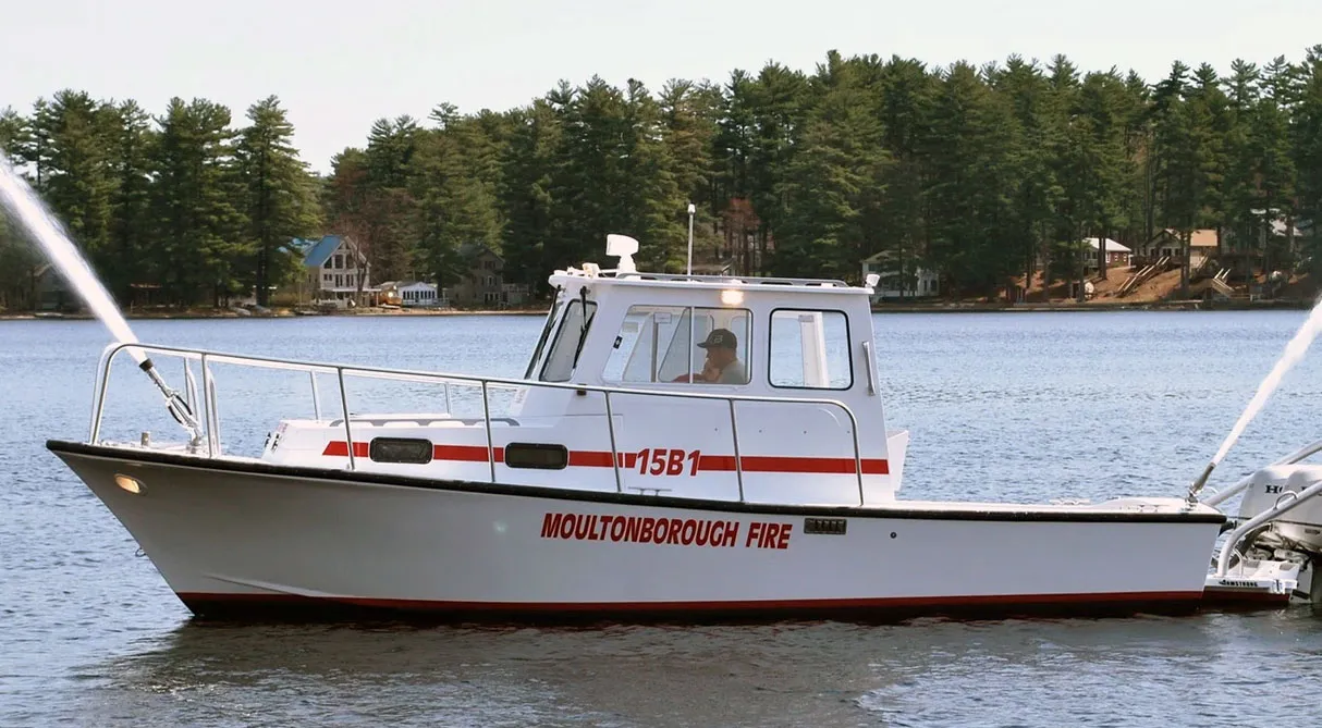 Aquatic Floating & Trucking  custom fire department boat