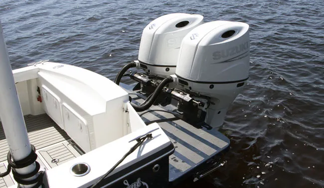 Aquatic 27 Tournament edition with twin Suzuki Outboards